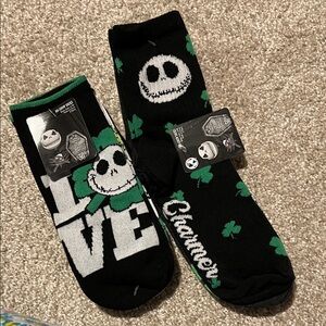 Disney Jack Skellington Black and Green Socks 5 Pairs
